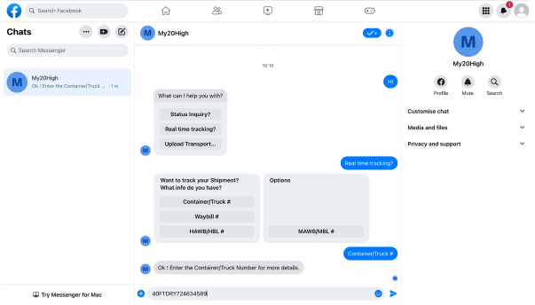 Chatbot for End Customers